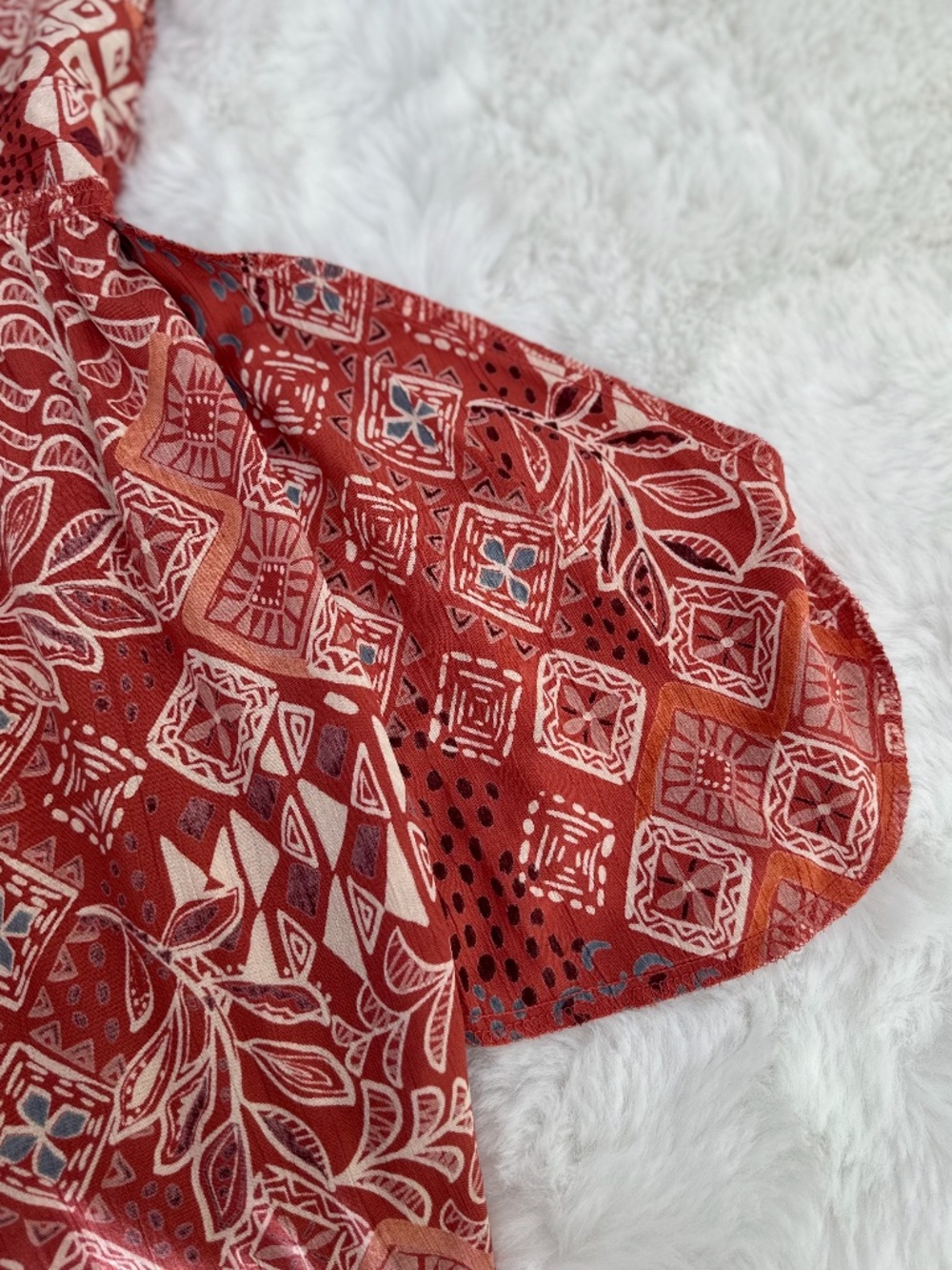 🌿 Angie Boho Smocked Wide-Leg Jumpsuit – Size Small 🌿 - Picture 9 of 13